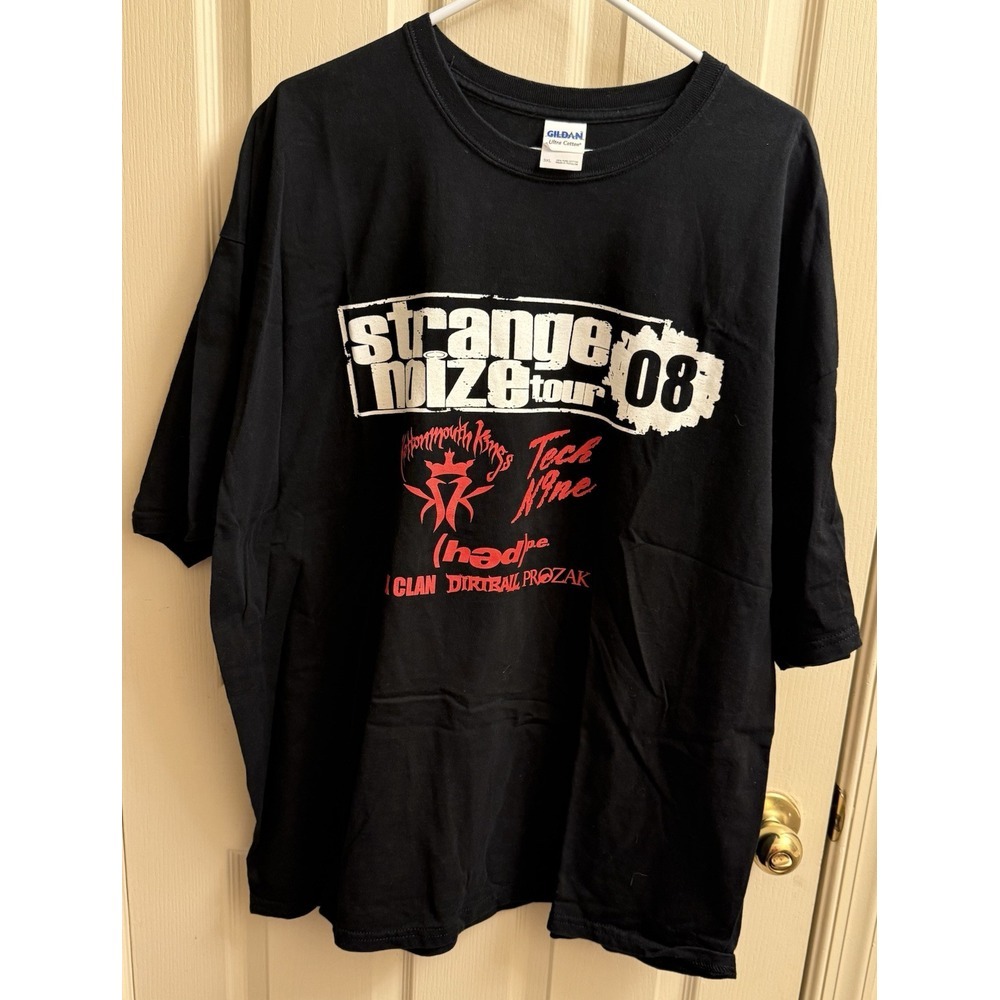 2008‎ Strange Noize Tour Shirt Adult 3XL Black Red Short Sleeve Tee EUC
